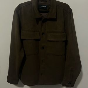 Abercrombie & Fitch suede mens shirt jacket